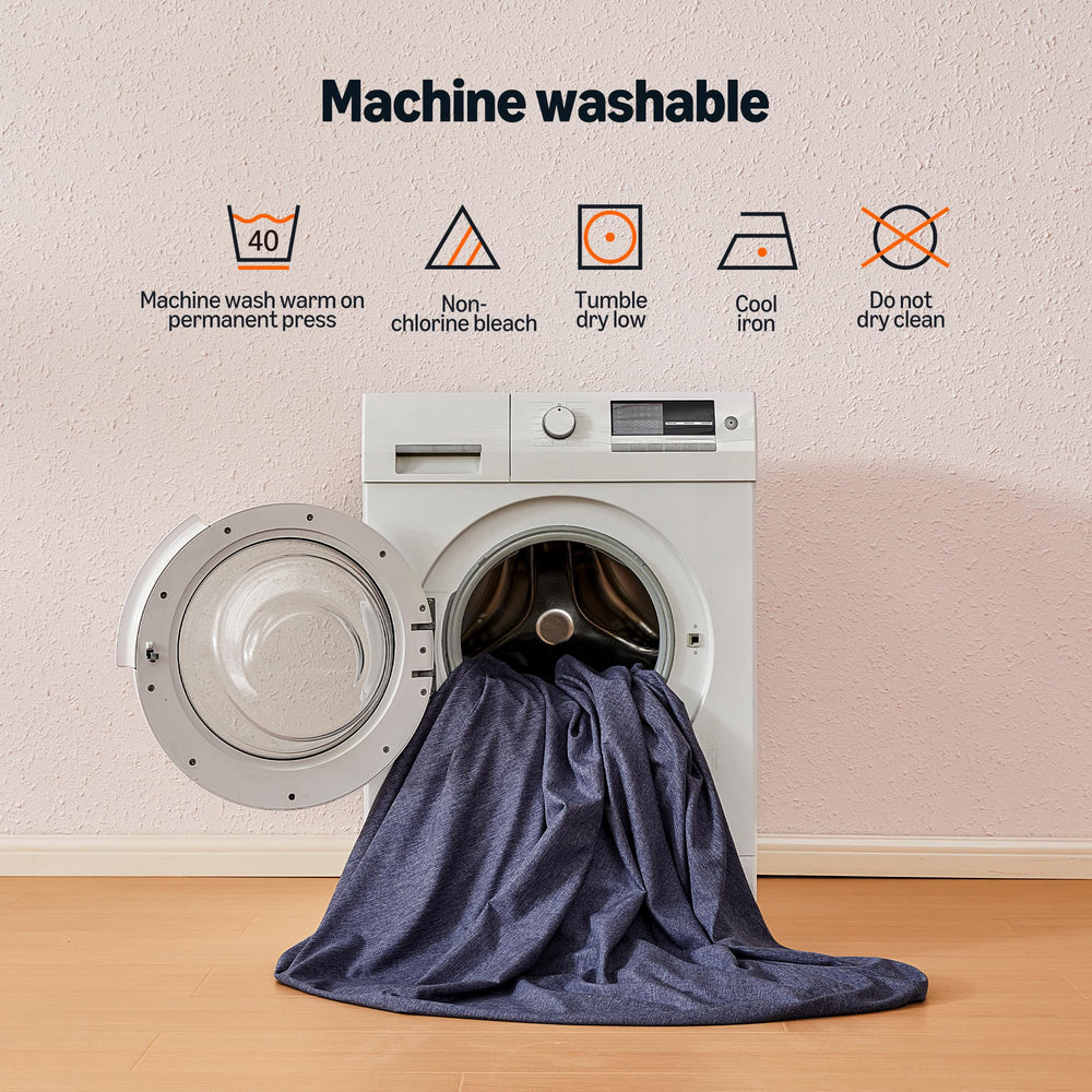 Amazon Basics packaging highlights eco-friendly dyeing and recycled materials.