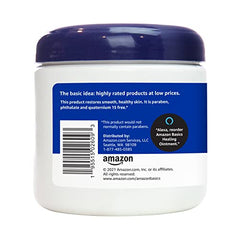 Amazon Basics Skin Protectant jar closeup, shields minor injuries and supports gentle healing