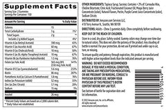 Solimo serving display shows two gummies per day guidance for a five-month supply.