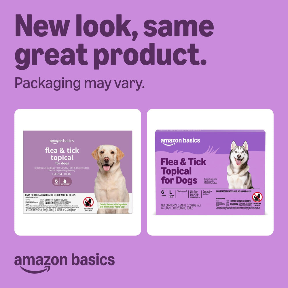 Amazon Basics spot-on application for quick, mess-free dog treatment.
