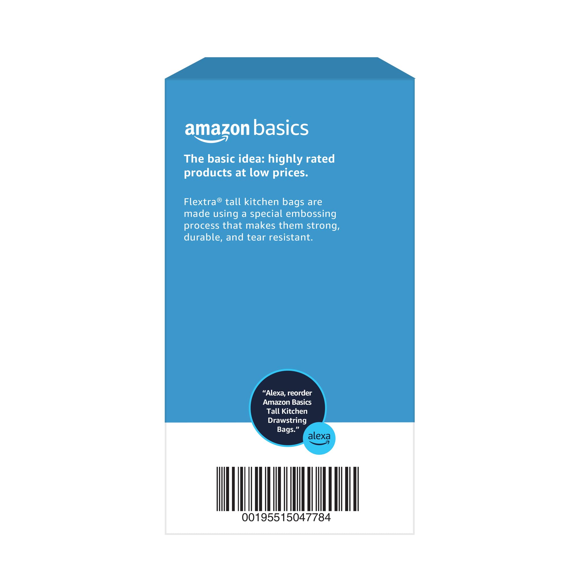 Amazon Basics durable white plastic reduces tears and punctures.