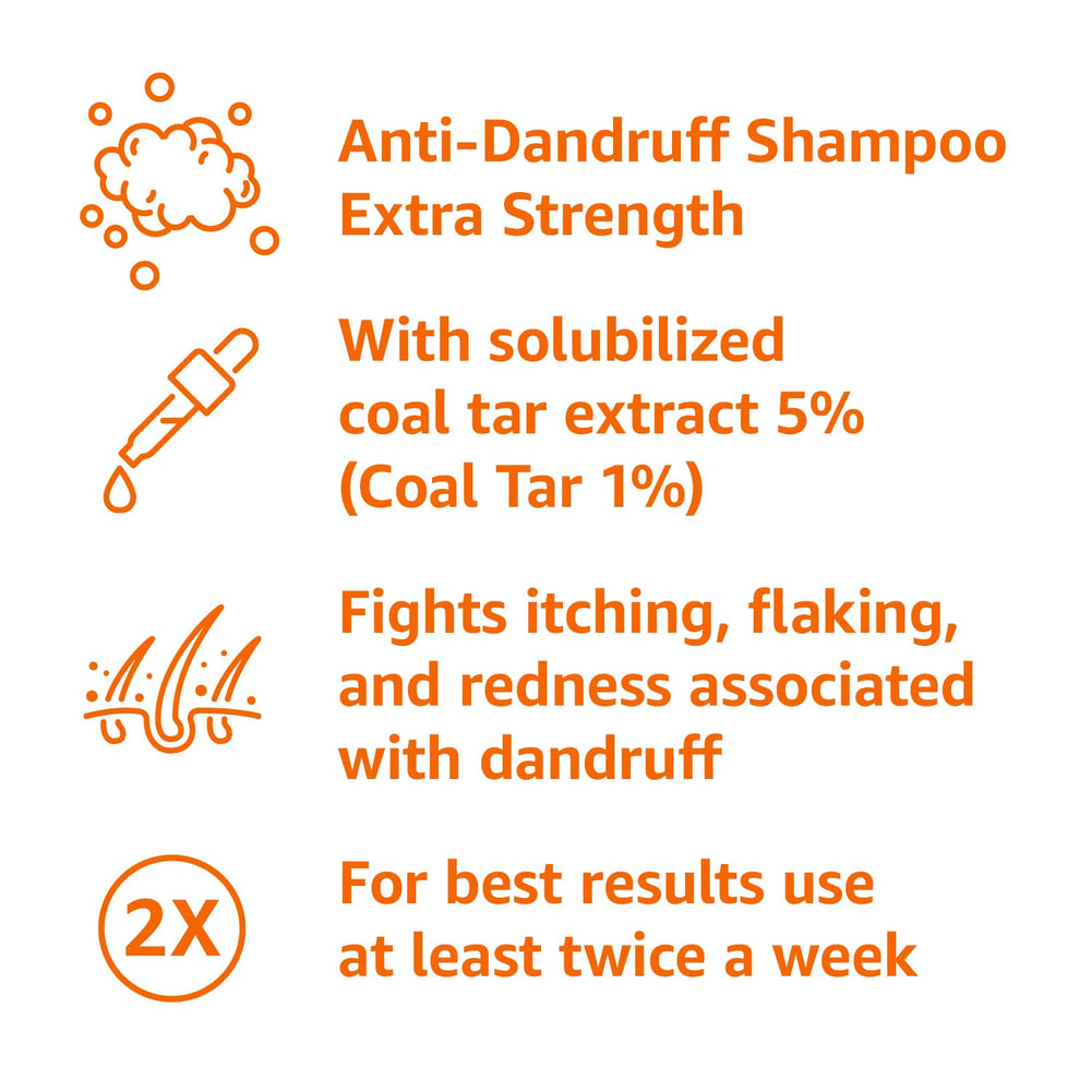 After rinse, scalp feels calmer with ongoing coal tar activity