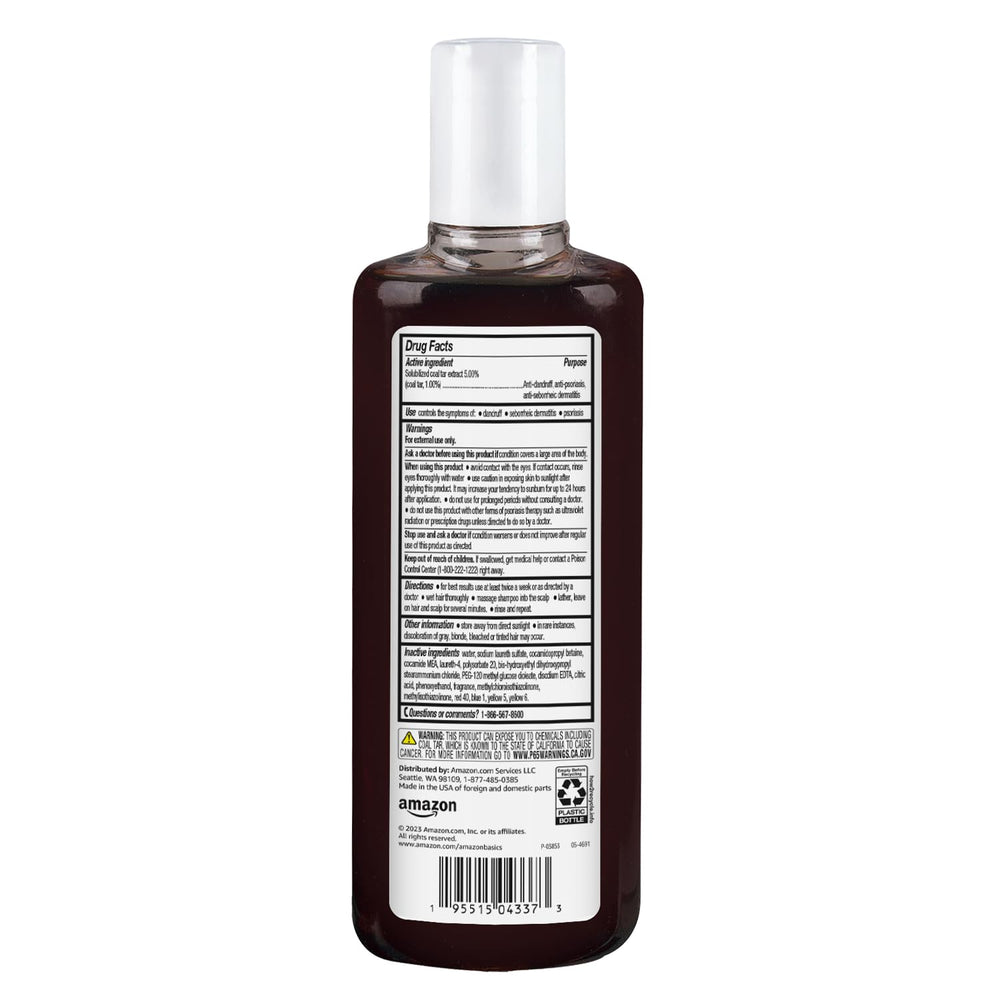 Lush foamy lather demonstrates cleansing action of Amazon Basics coal tar shampoo