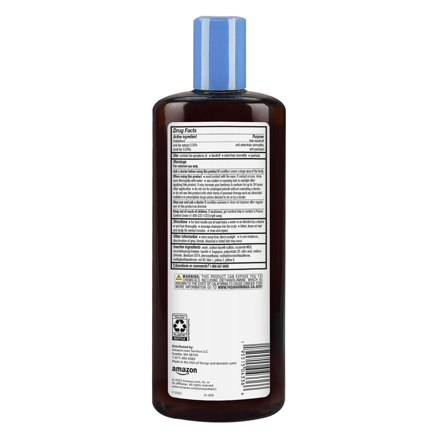 Amazon Basics Therapeutic Plus Tar Gel lather demonstrates cleansing and itch relief.