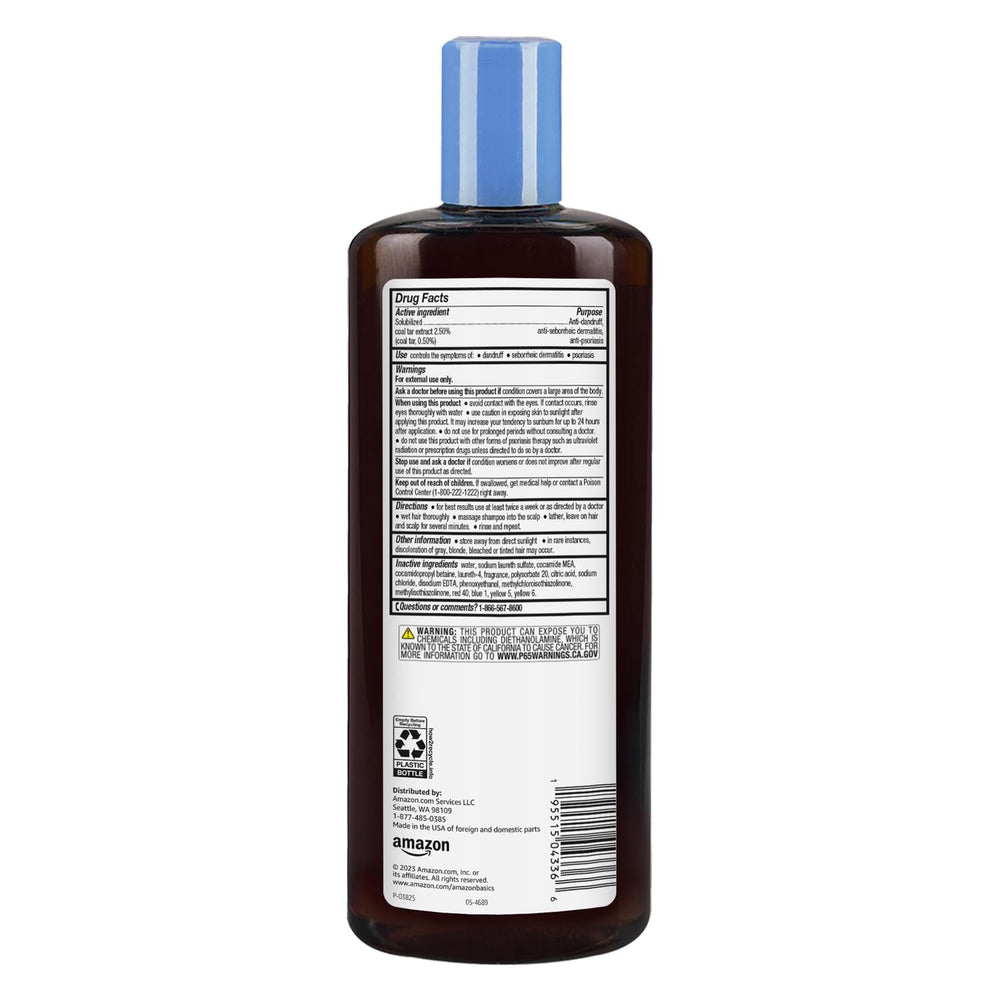 Amazon Basics Therapeutic Plus Tar Gel lather demonstrates cleansing and itch relief.