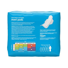 Amazon Basics thick maxi pad with wings individually wrapped for discreet use