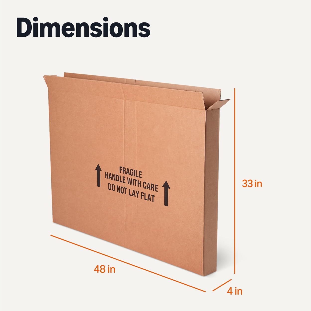 Amazon Basics closure-ready top and bottom flaps for quick secure packing