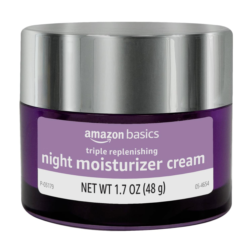 Amazon Basics night cream ingredients visual highlight vitamins and hydrators