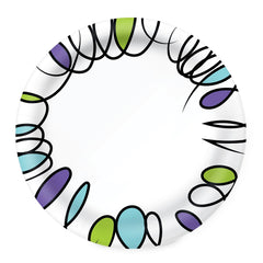 Amazon Basics 8.62-inch plate close-up showing sturdy material for everyday meals.