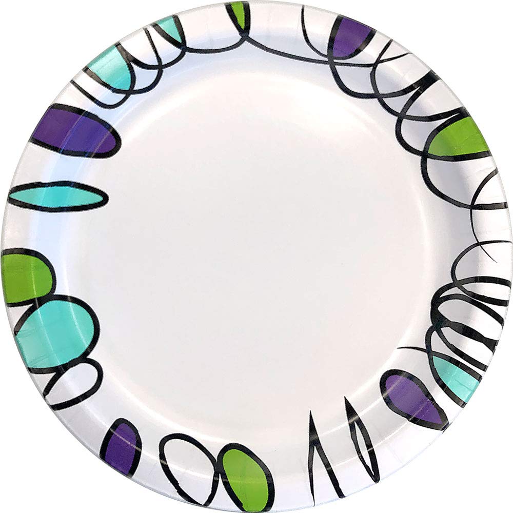 Soak-proof surface contains sauces during meals.