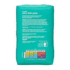 Amazon Basics ultra-thin cotton-enhanced pads with breathable comfort