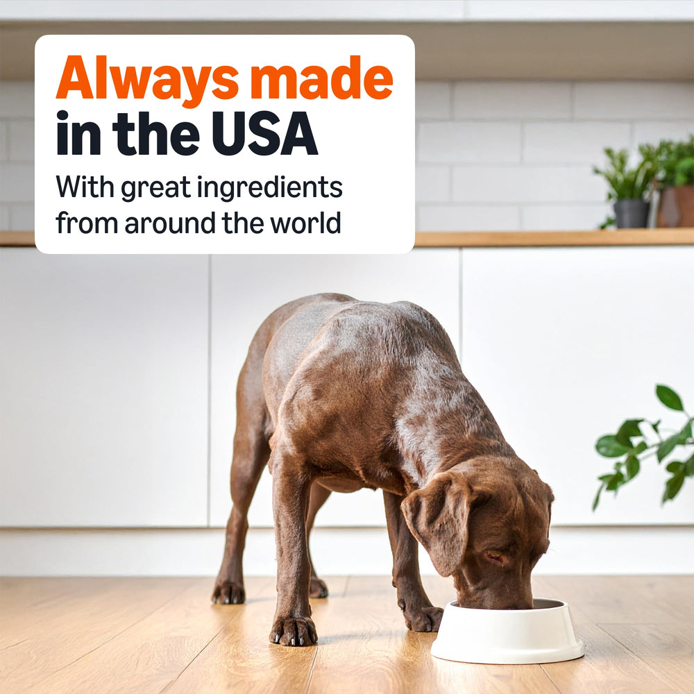 Amazon Basics can close-up label USA-made indicating quality ingredients