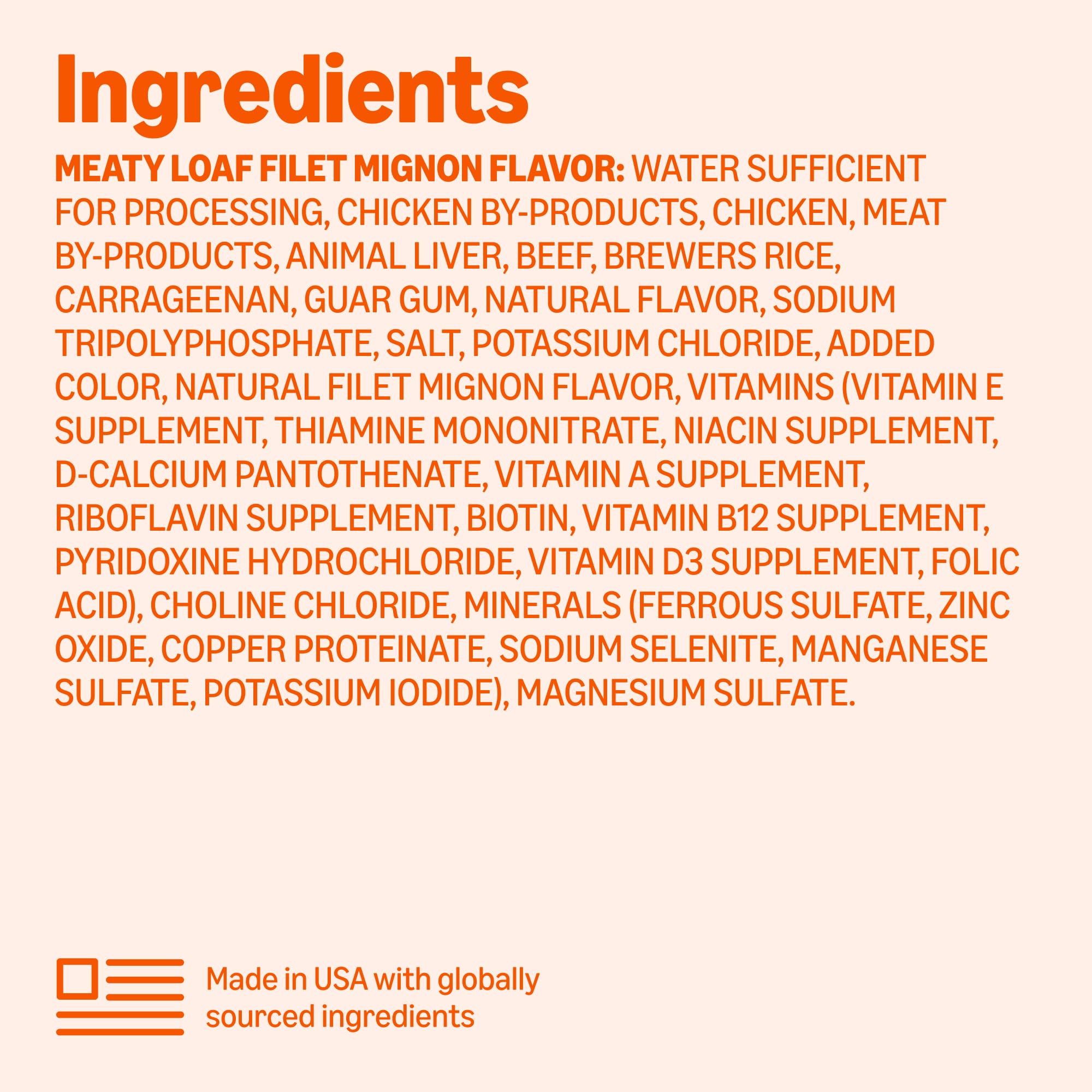 Amazon Basics nutrition graphic highlights essential vitamins and minerals in adult dog diet