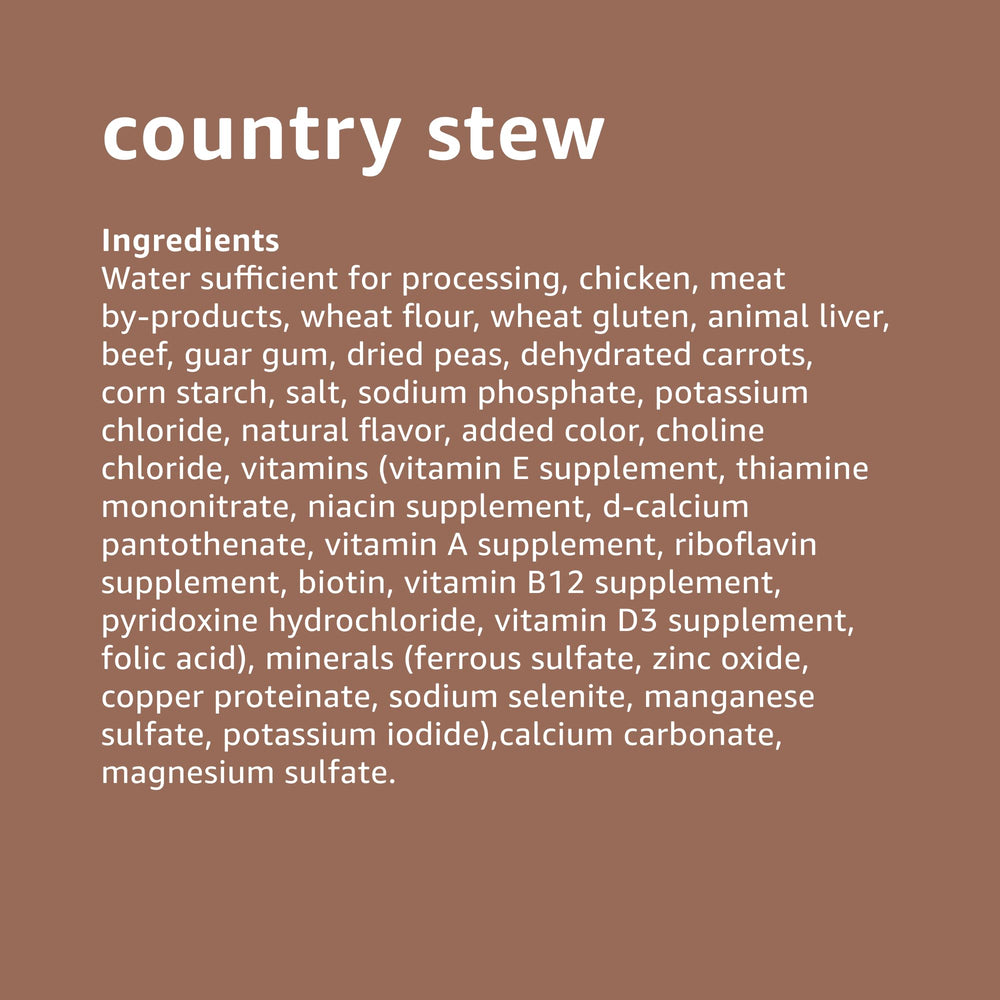 Amazon Basics natural ingredients panel highlights simple recipe.