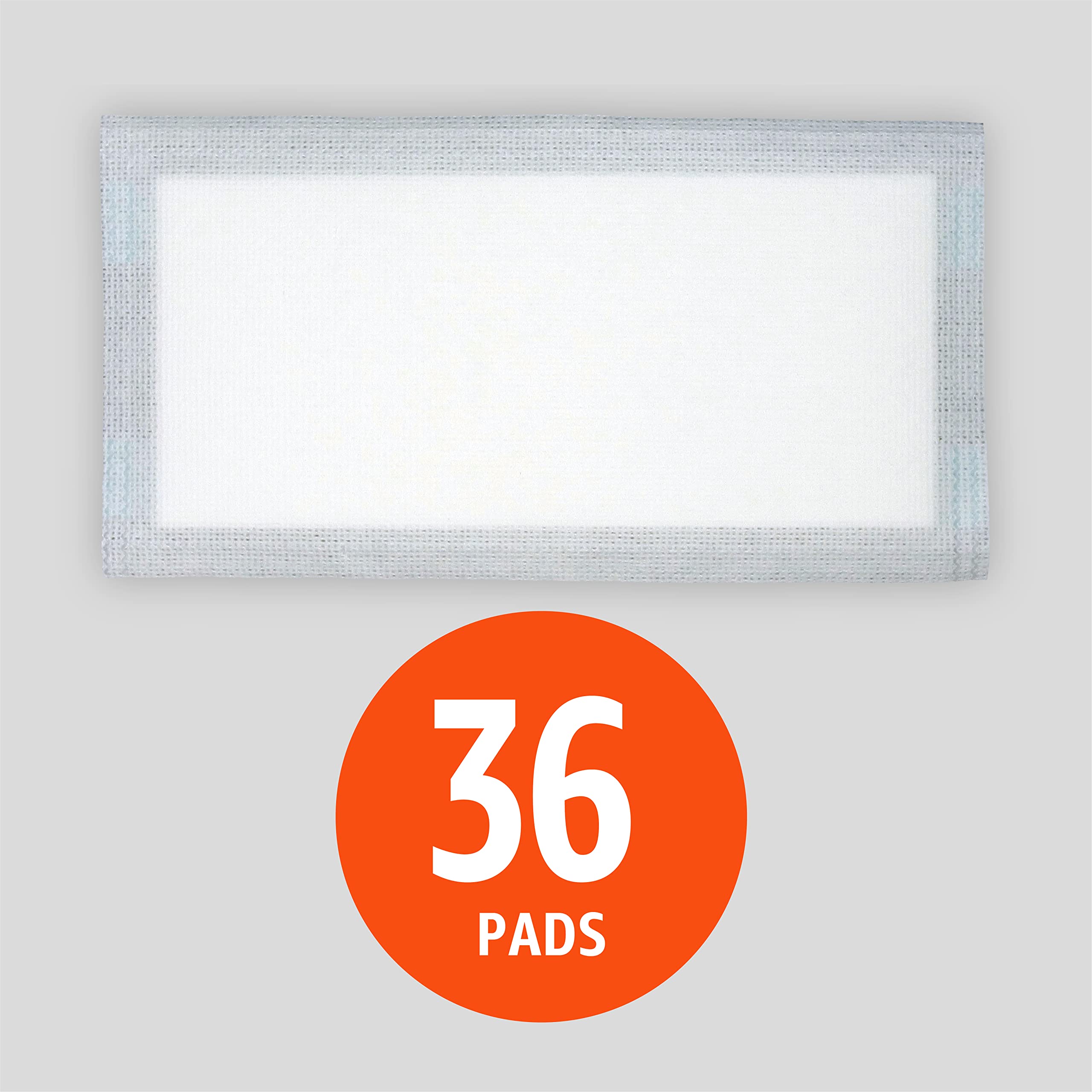 Amazon Basics wet mop pads close-up texture showing multi-layer absorbency for dirt capture