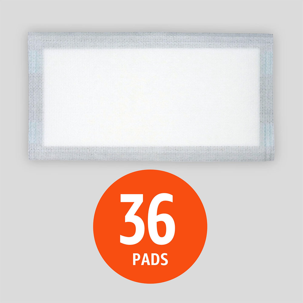 Amazon Basics wet mop pads close-up texture showing multi-layer absorbency for dirt capture