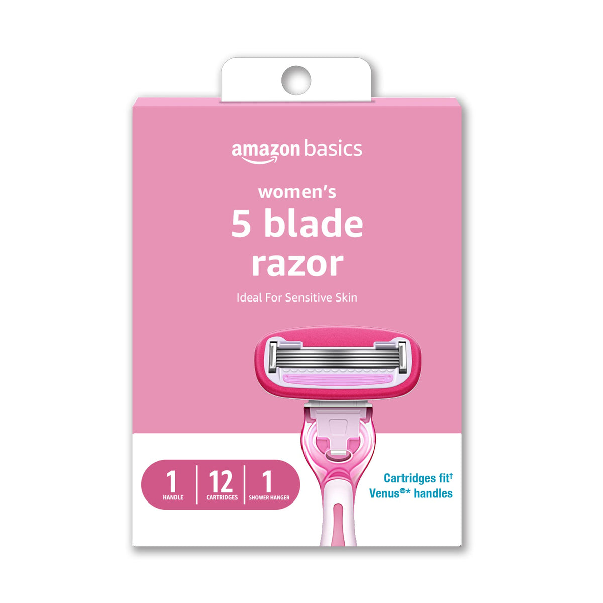Amazon Basics razor handle compatibility shows easy switching for flexible grooming