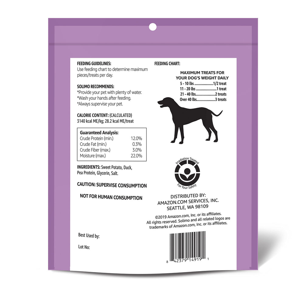 Solimo jerky pieces demonstrate versatile bite sizes for training treats