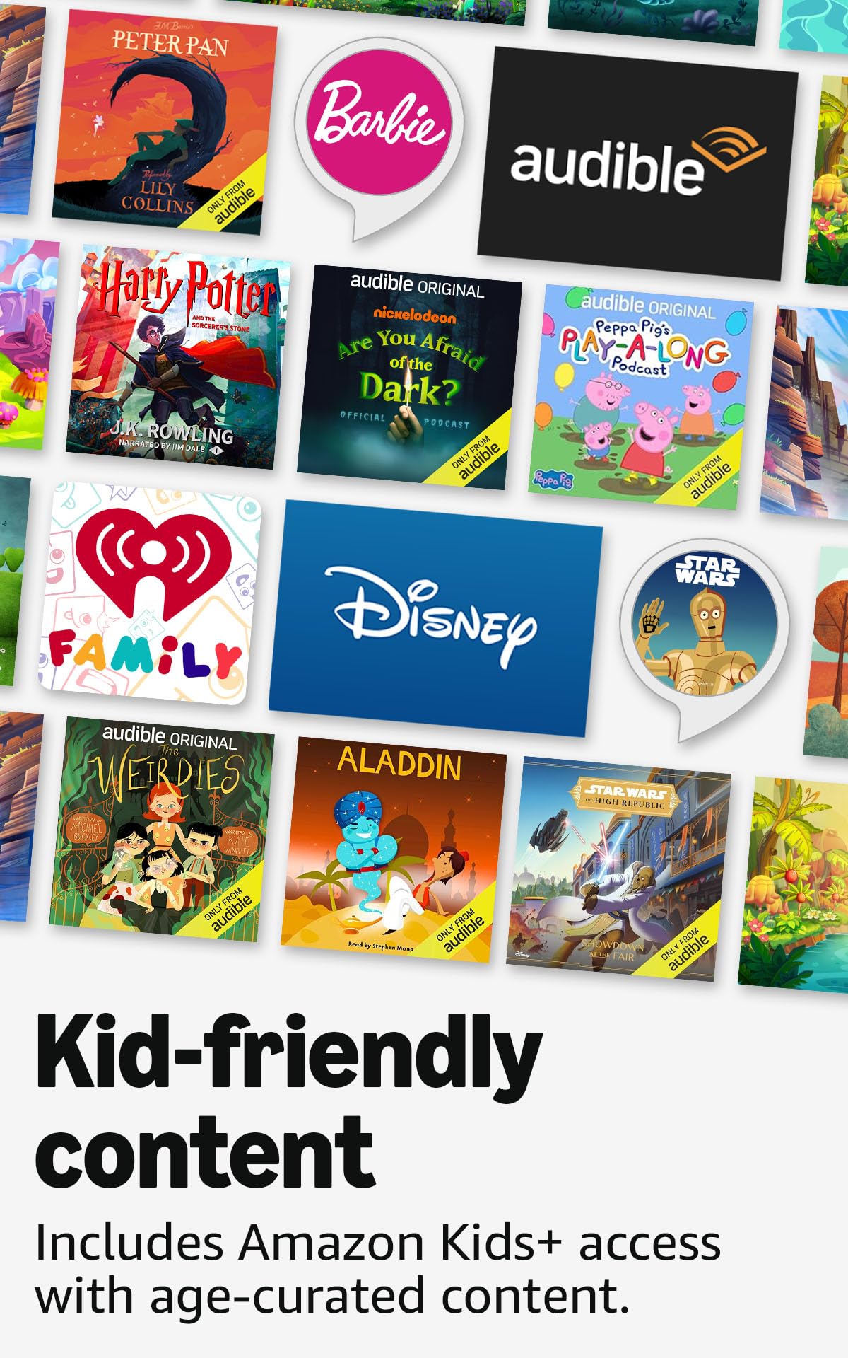 Amazon Echo Dot Kids filters explicit lyrics for age-appropriate listening.