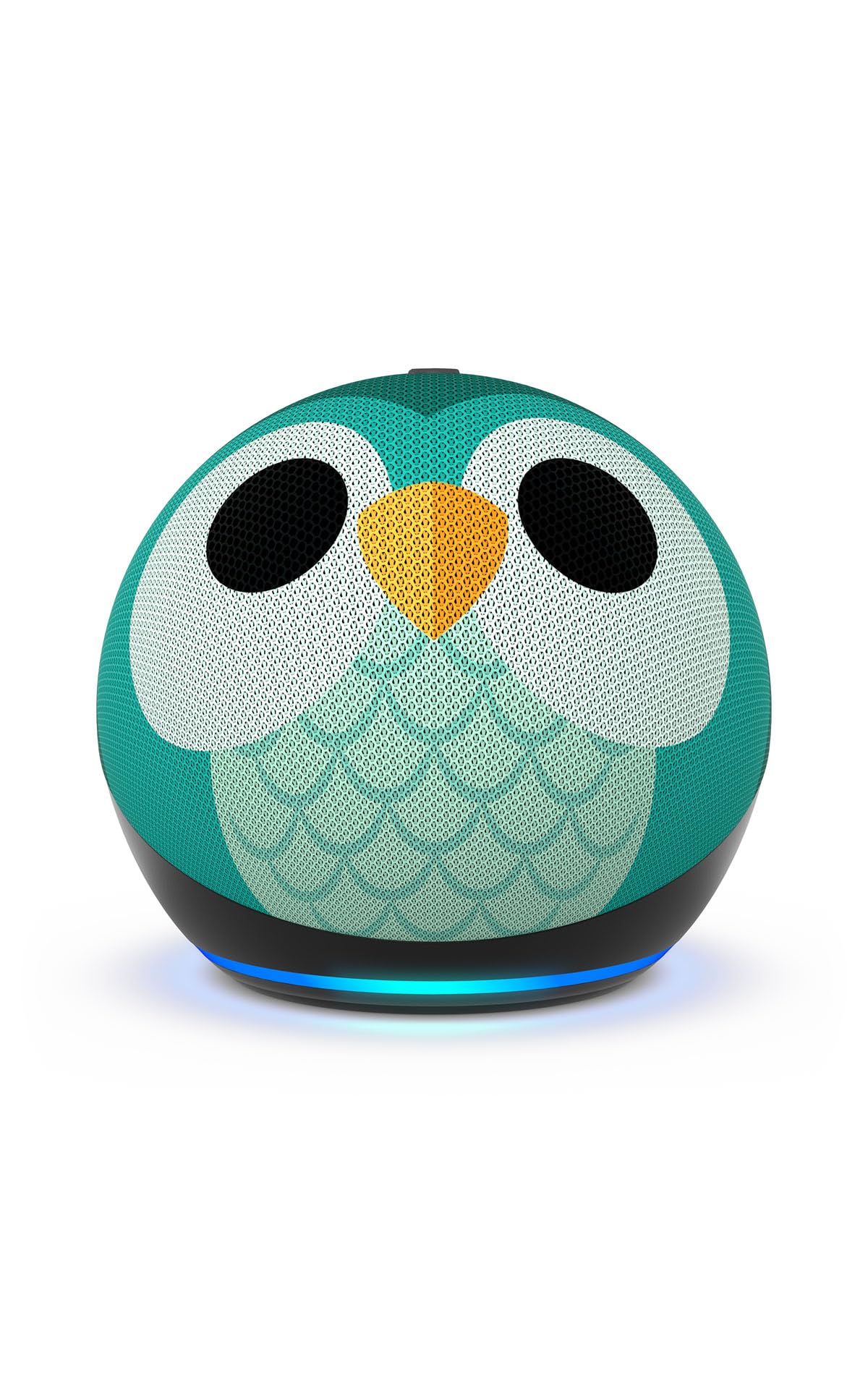 Amazon Echo Dot Kids on a nightstand for screen-free learning and bedtime routines.
