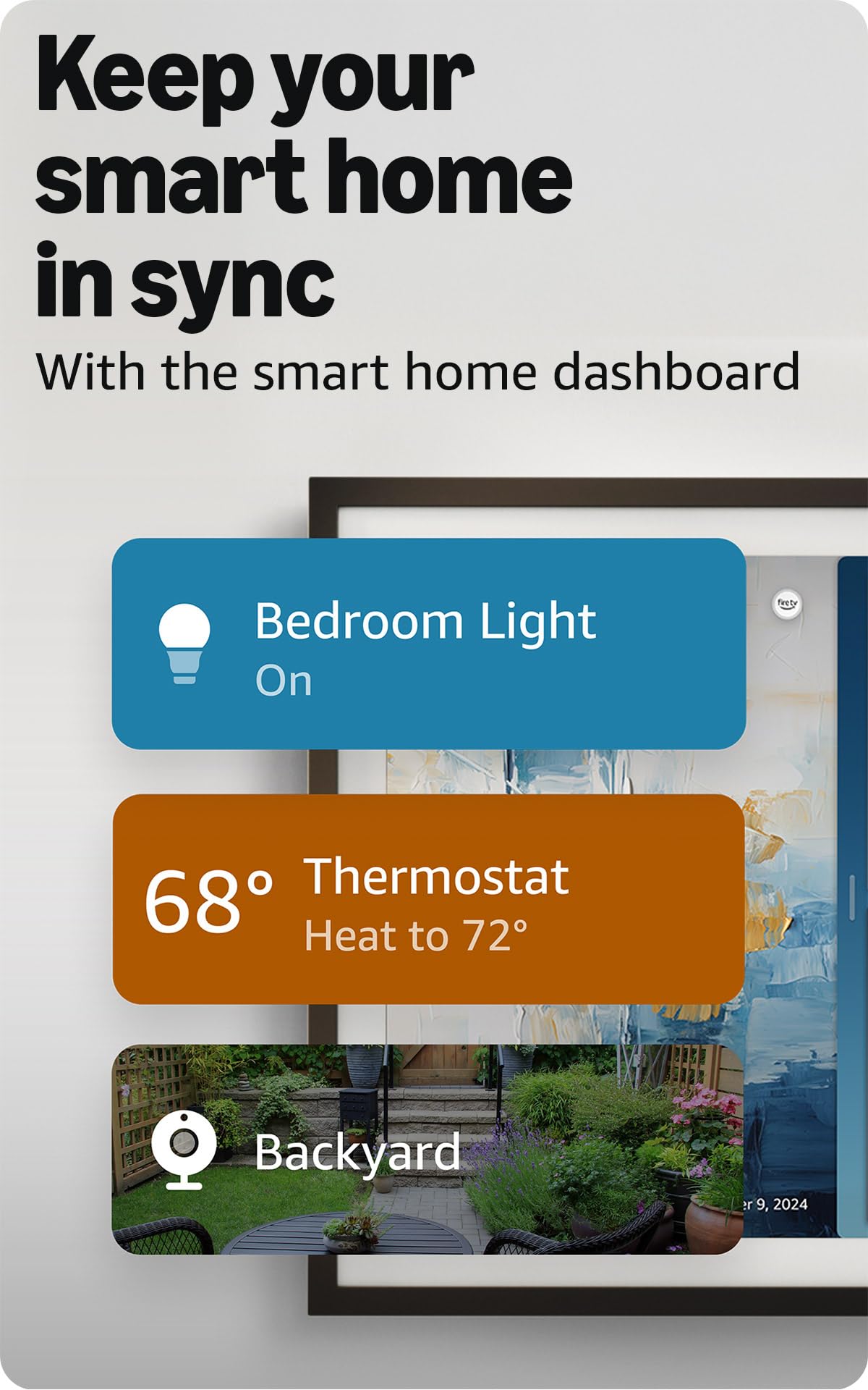 Amazon Echo Show 21 privacy shutter highlights built-in protection.