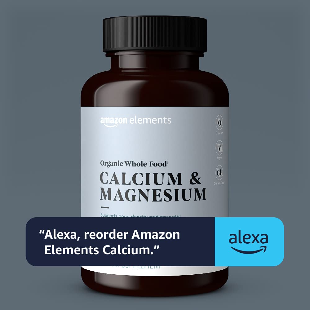 Amazon Elements Alexa reorder icon on packaging suggests easy reordering.