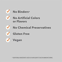 Amazon Elements B Complex label details emphasize vegan gluten-free ingredients and no artificial colors