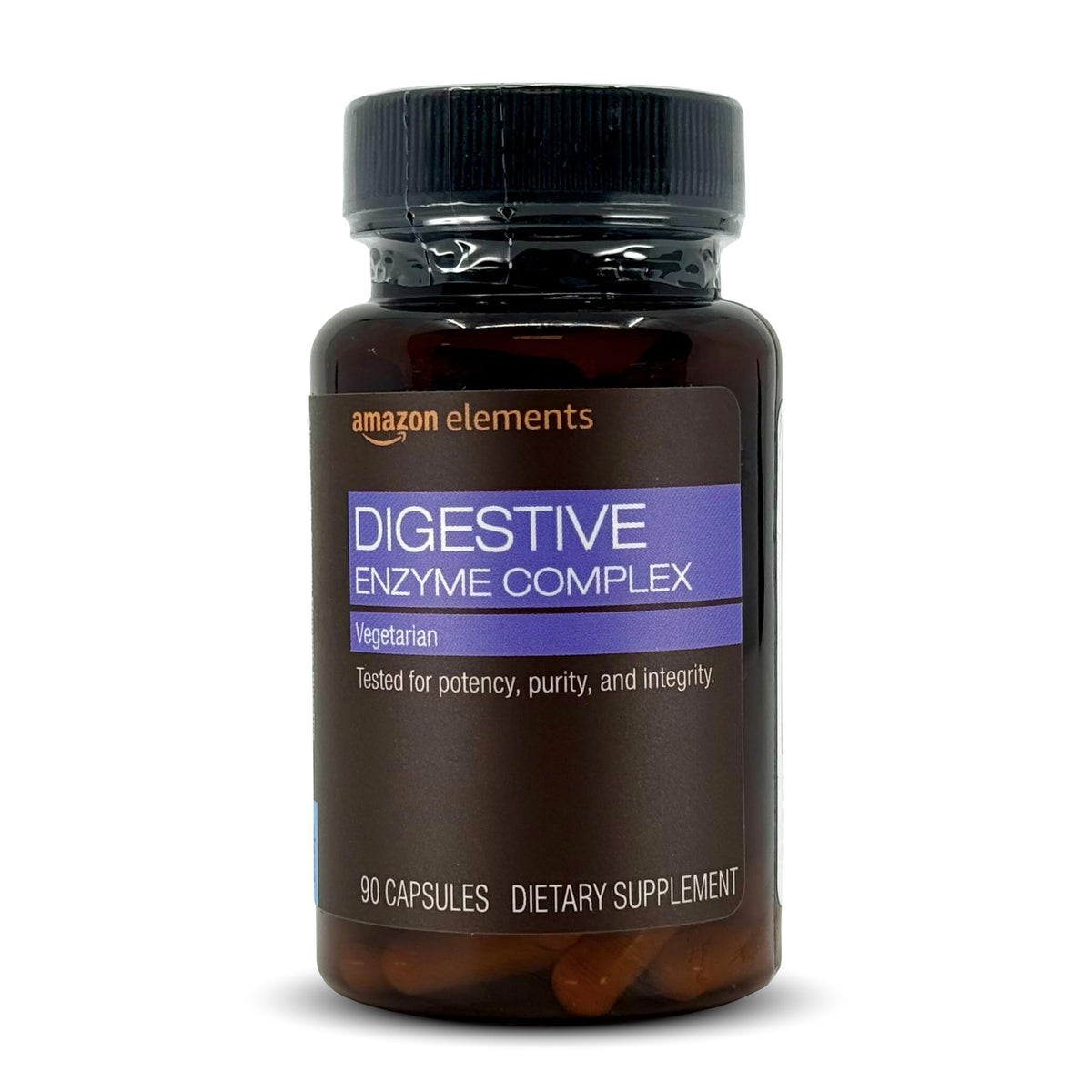 Amazon Elements Digestive Enzyme Complex capsules for daily digestion support