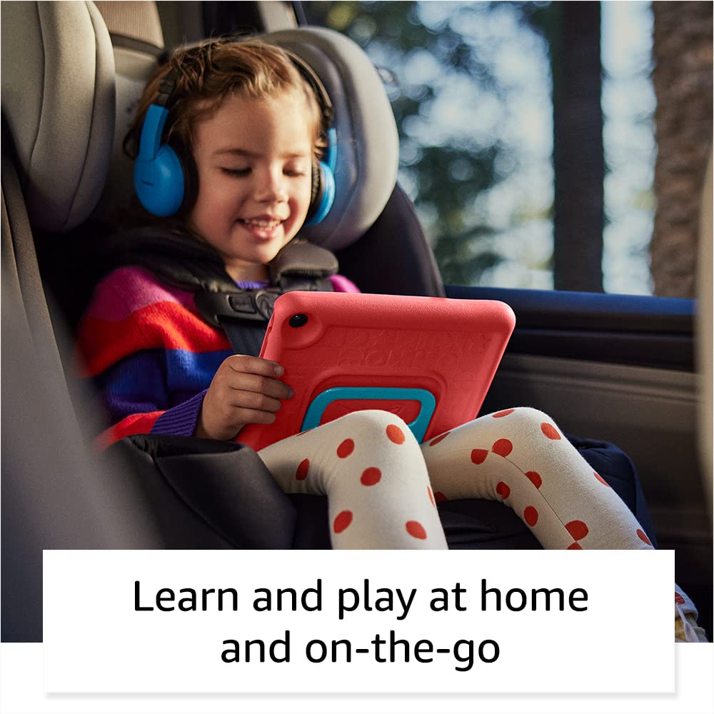 Amazon Fire 7 Kids battery life up to 10 hours for trips