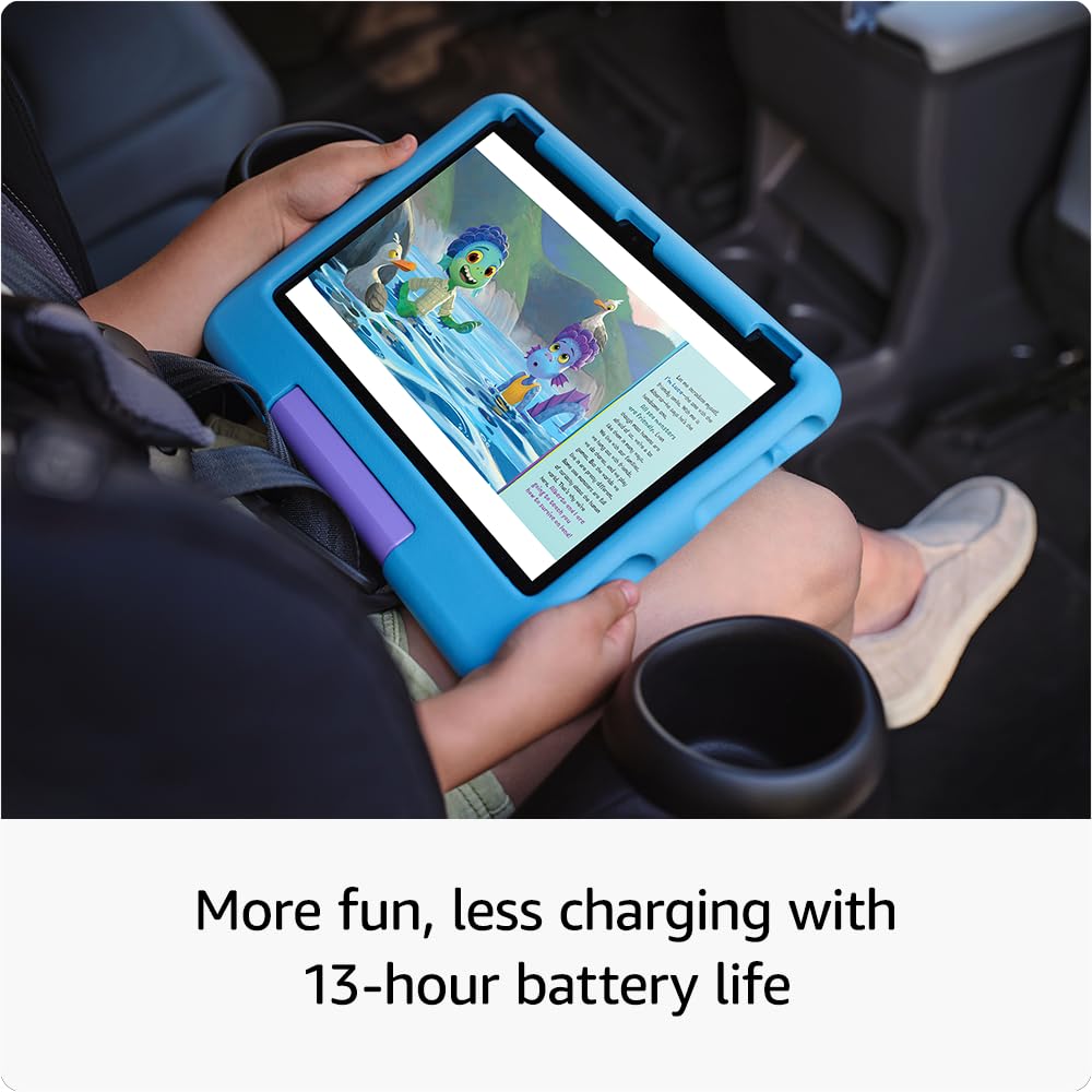 32 GB storage expandable up to 1 TB on Amazon Fire HD 10 Kids tablet