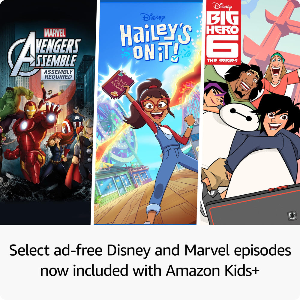 Amazon Fire HD 8 Kids Pro on-screen content displaying kid-friendly apps and ad-free reading