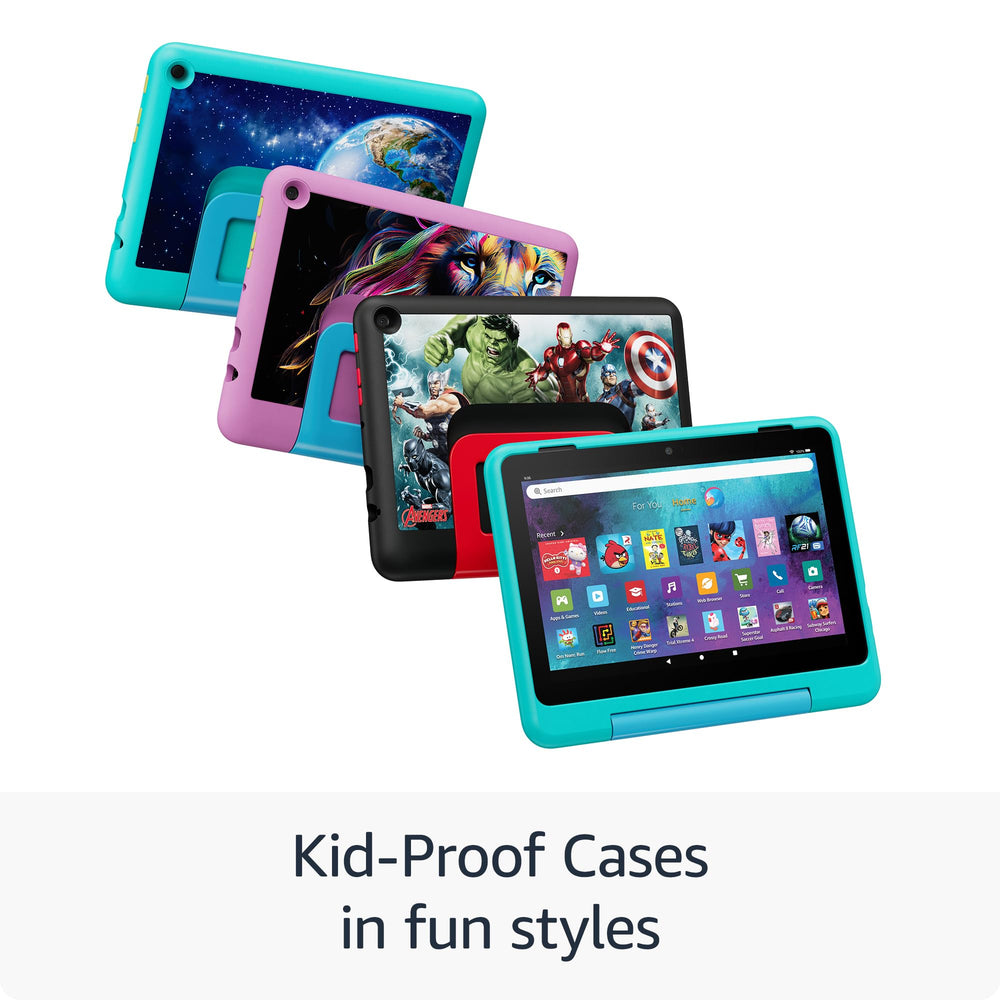 Amazon Fire HD 8 Kids Pro safe browsing with guardrails for secure online use