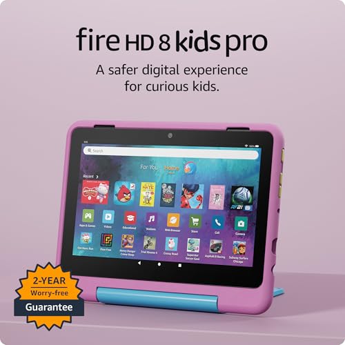 Amazon Fire HD 8 Kids Pro 32GB storage with option to expand up to 1 TB