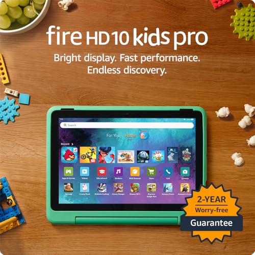 Amazon Fire HD 10 Kids Pro parent dashboard; monitor remotely.