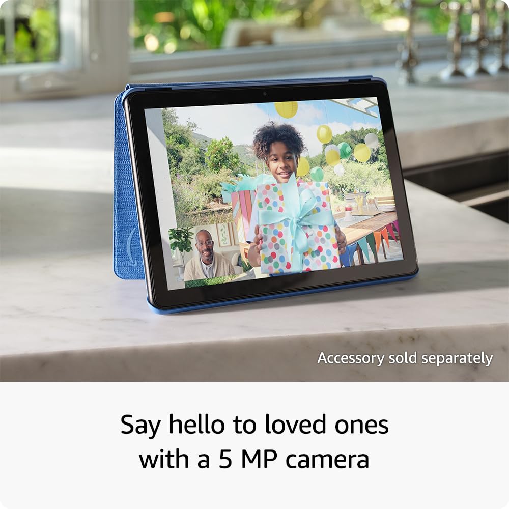 Amazon Fire HD 10 like-new expandable storage up to 1 TB via micro-SD.