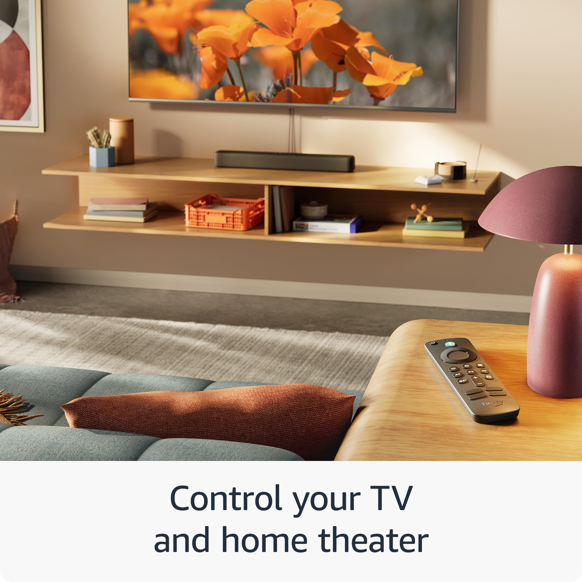 Amazon Fire TV remote with preset app buttons for fast access to favorites