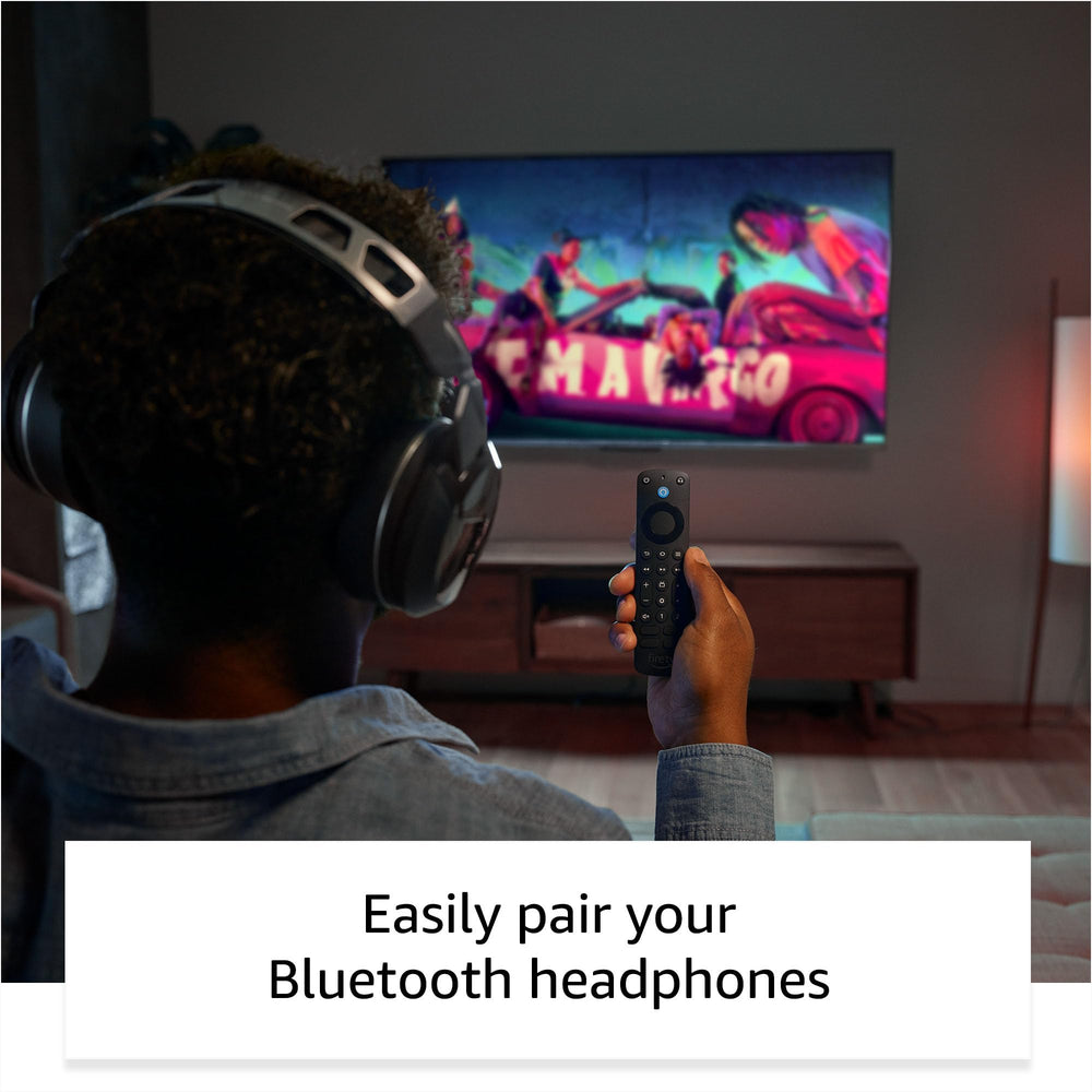Amazon Fire TV Remote Pro lets you press and ask Alexa to control shows, volume, and devices.