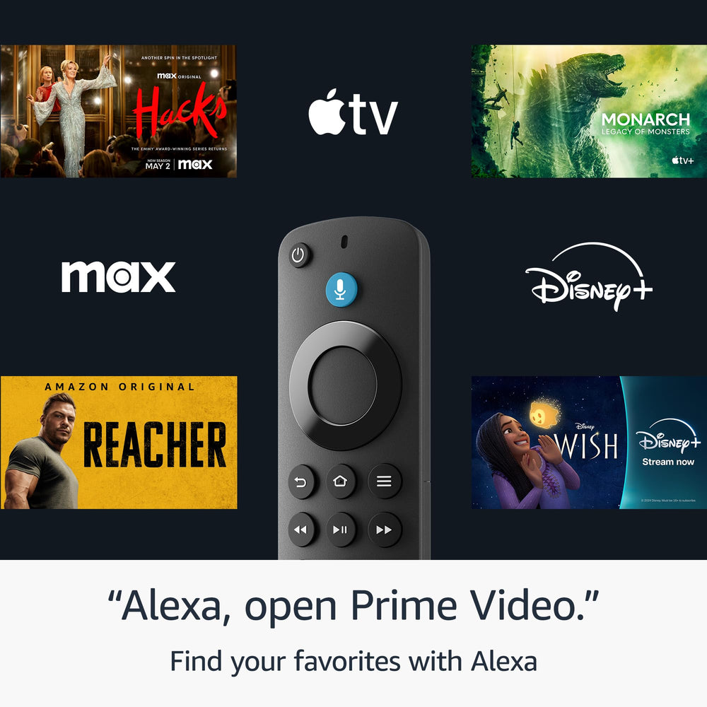 Amazon Fire TV remote showing dedicated TV controls for easy power and volume management