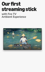 Amazon Fire TV Stick 4K Max ambient experience demo displaying art and ambience.
