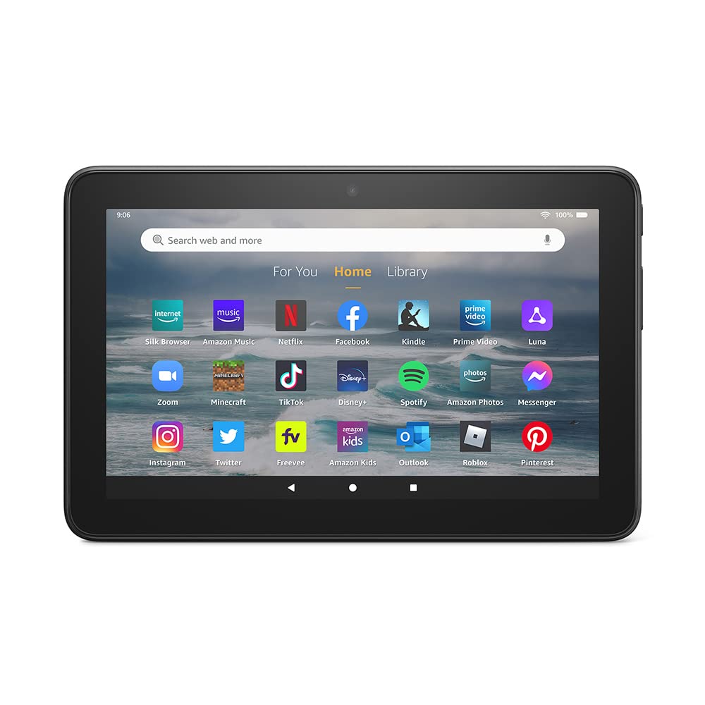 Amazon Fire 7 Like-New tablet front view for streaming and quick browsing.