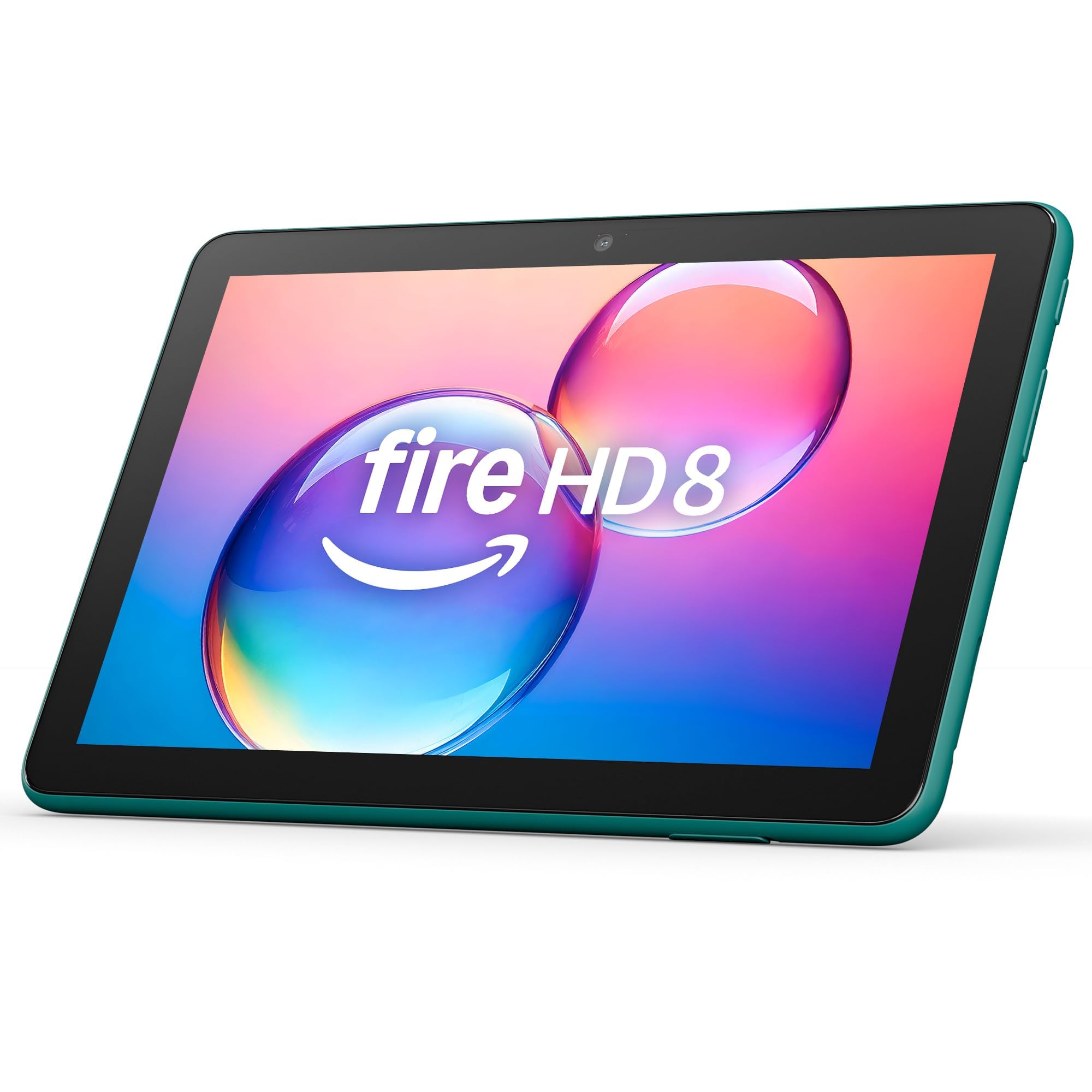 Amazon Fire HD 8 like-new box shows refurbished device with warranty