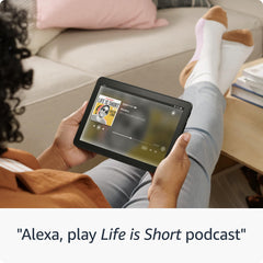 Amazon Fire HD 8 Plus durability with strengthened glass supports daily use.
