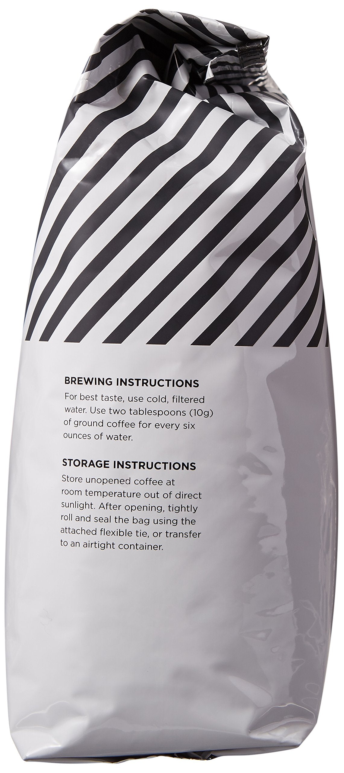 Amazon Fresh coffee brewed in cup showing clean finish