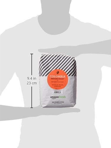 Amazon Fresh coffee bag close-up with label and roast detail