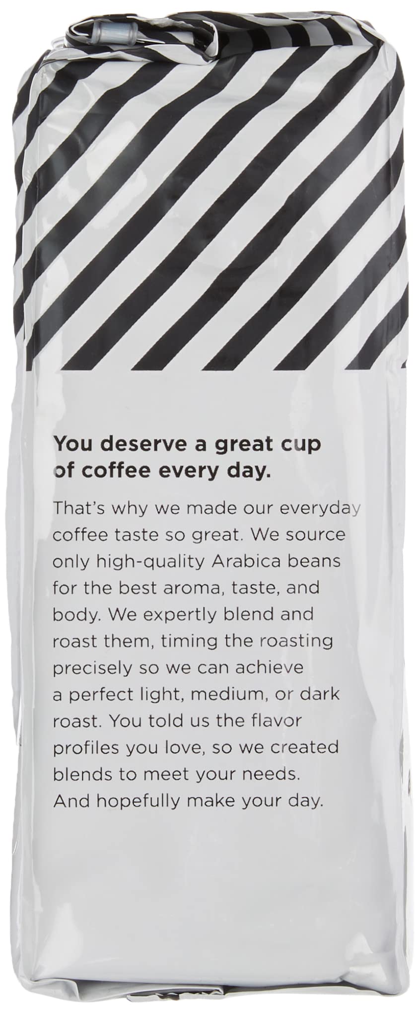 Brewing Amazon Fresh Decaf Colombia coffee into a cup with steady aroma