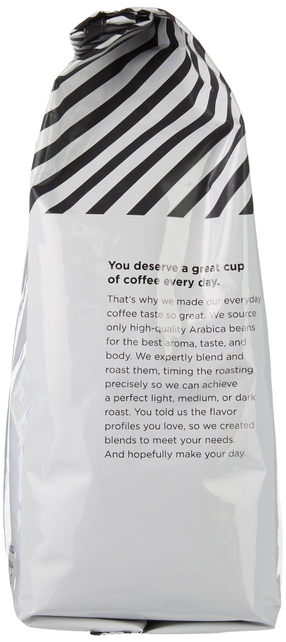 32-ounce Amazon Fresh Just Bright bag for convenient daily servings.
