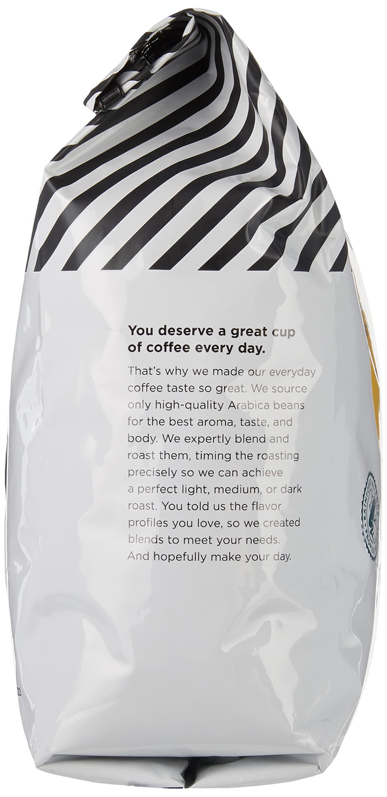 Amazon Fresh Just Bright whole beans ready to grind to your preferred size