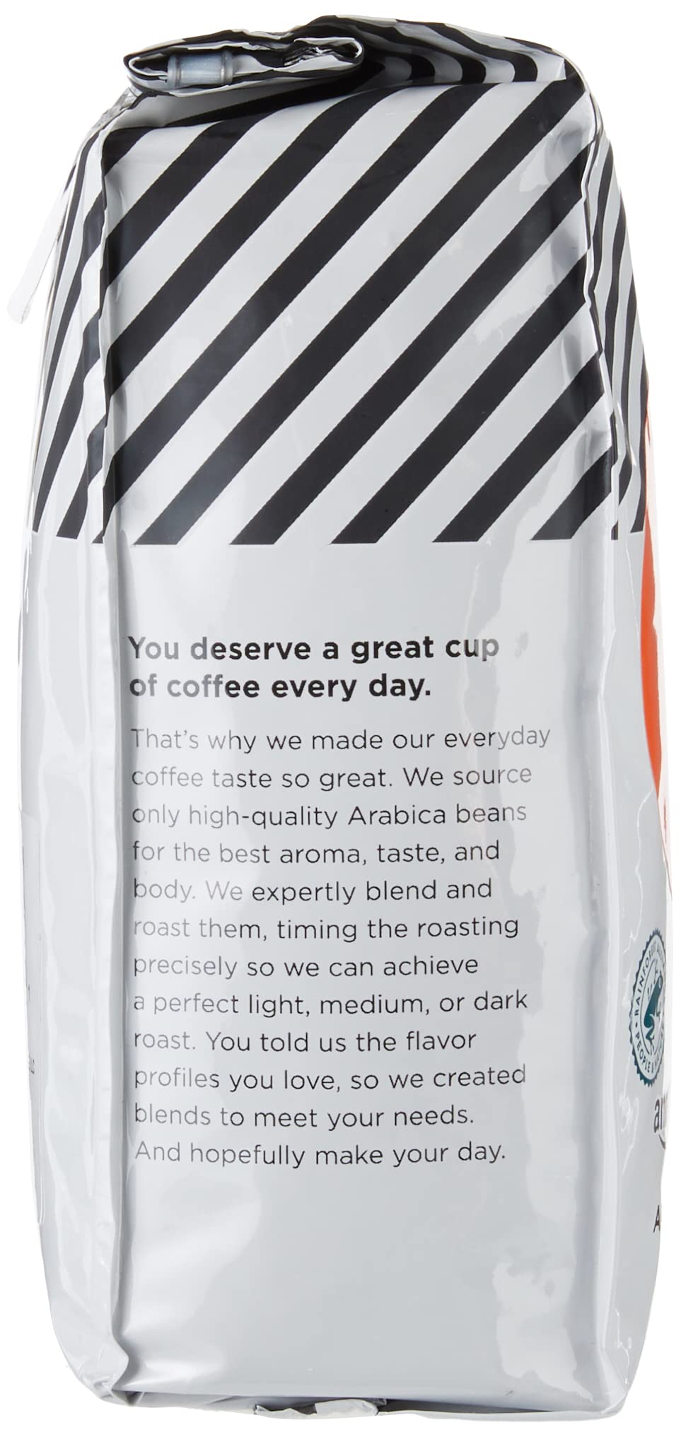 Amazon Fresh medium roast aroma captured in a rich, inviting scent.