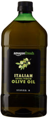 Amazon Fresh EVOO pour showcases smooth texture for searing.