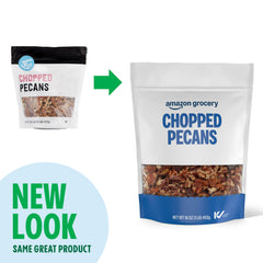 Amazon Grocery packaging label view during brand transition.